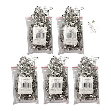 Charles Leonard Safety Pins 2in, PK720 83200-5